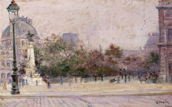 Paris Oil Painting by Ulisse Caputo