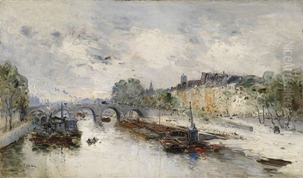 Ansicht Von Paris Oil Painting by Ulisse Caputo