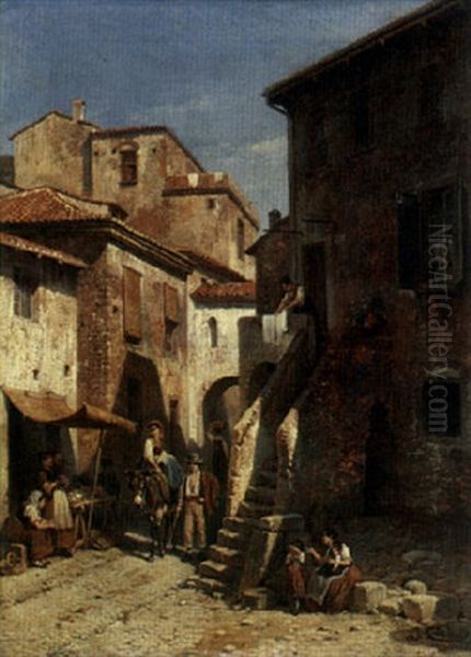 The Village by Jacques Francois Carabain