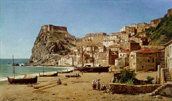 Messina, Sicily Oil Painting by Jacques Francois Carabain