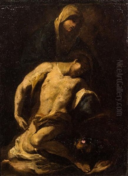 Pieta Oil Painting by Annibale Caracci