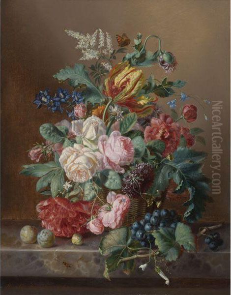 Still Life Oil Painting by Kaercher Amalie