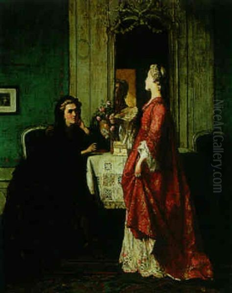 The Consolation Oil Painting by Joseph Caraud