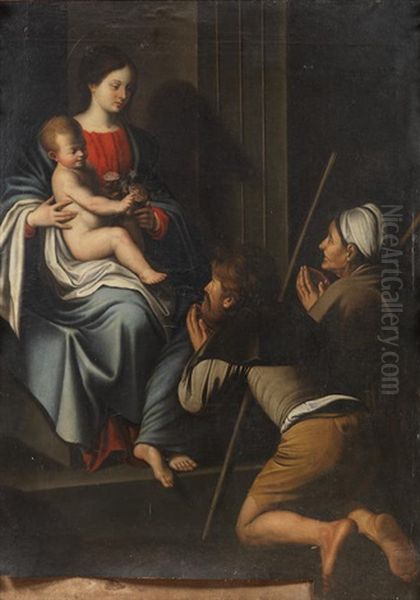 Madonna Di Loreto Oil Painting by  Caravaggio