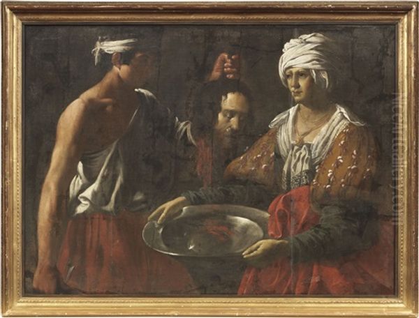 Il Carnefice Consegna La Testa Del Battista A Salome Oil Painting by  Caravaggio