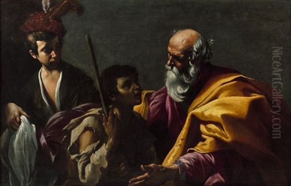 Le Retour Du Fils Prodigue Oil Painting by  Caravaggio