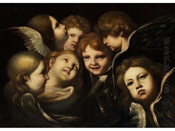 Cherubkopfe Oil Painting by  Caravaggio