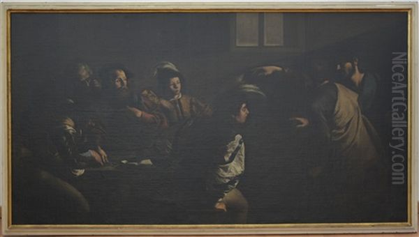 La Vocazione Di San Matteo Oil Painting by  Caravaggio