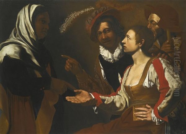 The Fortune Teller Oil Painting by  Caravaggio