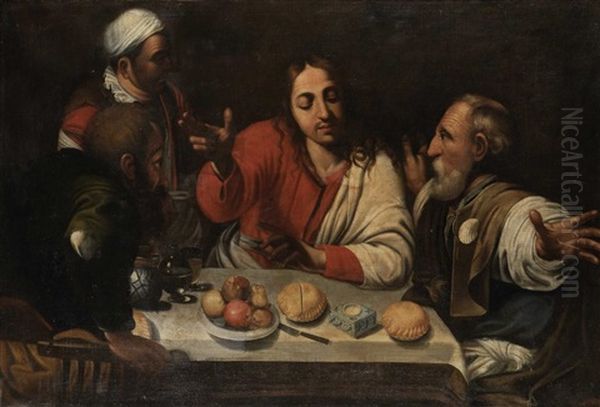 The Supper At Emmaus Oil Painting by  Caravaggio