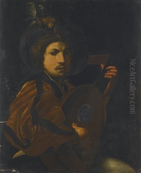 A Lute Player by  Caravaggio