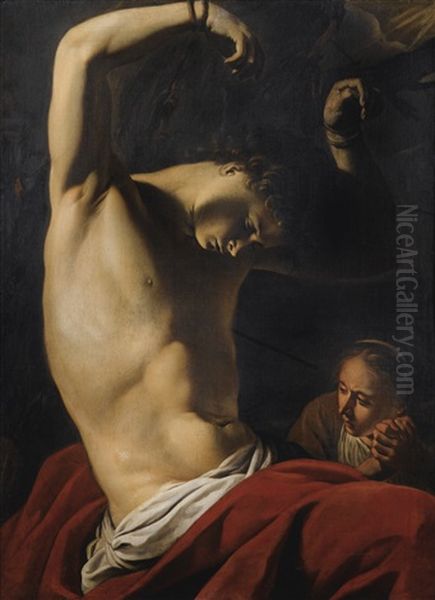 Saint Sebastien Oil Painting by  Caravaggio