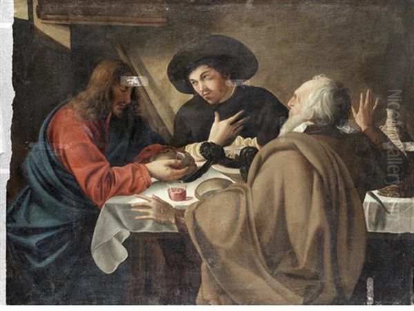 The Supper At Emmaus Oil Painting by  Caravaggio