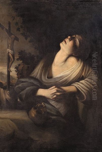 Maddalena Oil Painting by  Caravaggio