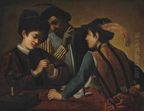 The Cardsharps by  Caravaggio