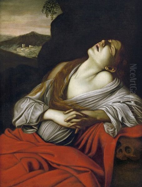 Die Hl. Maria Magdalena In Ekstase Oil Painting by  Caravaggio