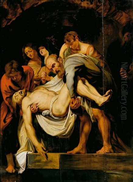 Entierro De Cristo Oil Painting by  Caravaggio