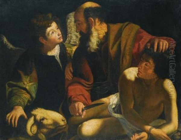 The Sacrifice Of Isaac Oil Painting by  Caravaggio