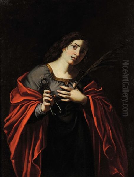 Figura Di Santa Oil Painting by  Caravaggio