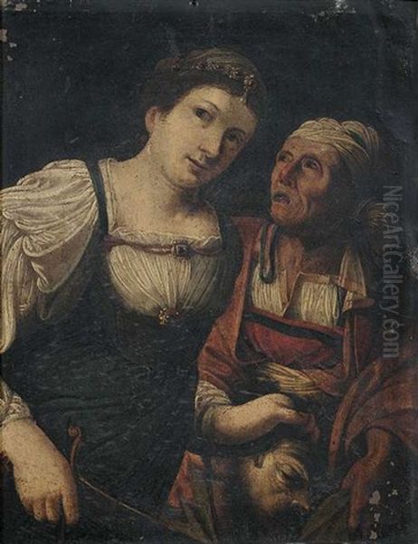 Judith Und Die Magd Mit Dem Haupt Des Holofernes Oil Painting by  Caravaggio