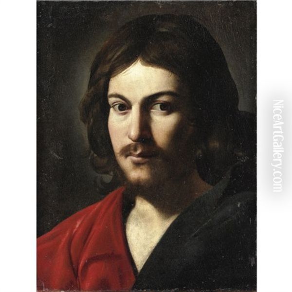 Testa Di Cristo Oil Painting by  Caravaggio