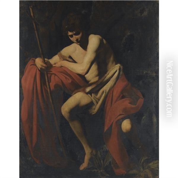 Saint John The Baptist Oil Painting by  Caravaggio