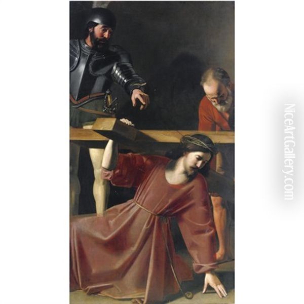 Cristo Portacroce Oil Painting by  Caravaggio