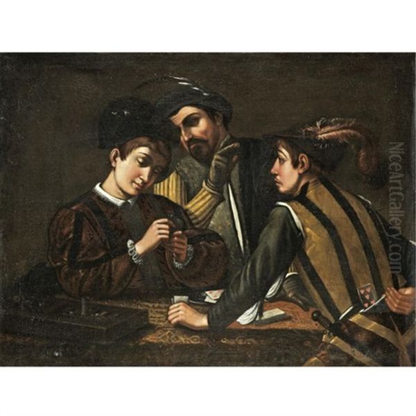 The Card Players Oil Painting by  Caravaggio