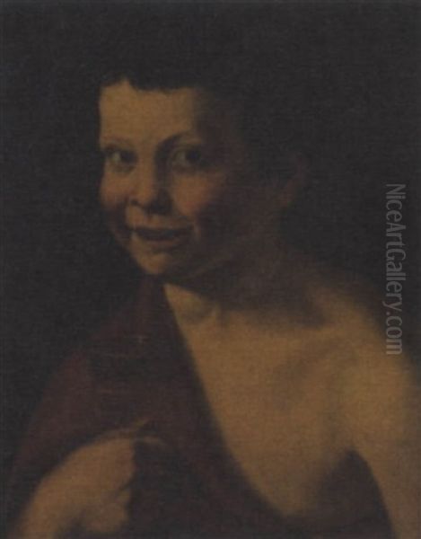 Bacco Bambino Oil Painting by  Caravaggio