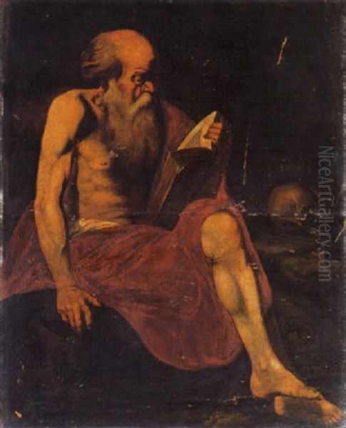 San Gerolamo Oil Painting by  Caravaggio