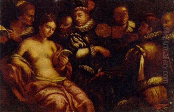 A Musical Gathering by  Caravaggio