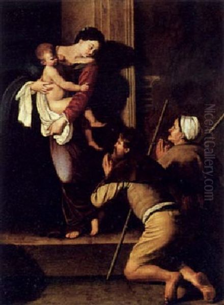 La Madonna Di Loreto Oil Painting by  Caravaggio