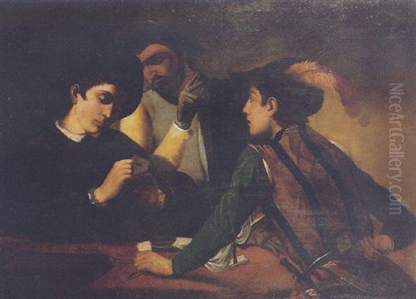 The Card Players Oil Painting by  Caravaggio