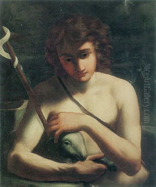 The Young Saint John The Baptist Oil Painting by  Caravaggio