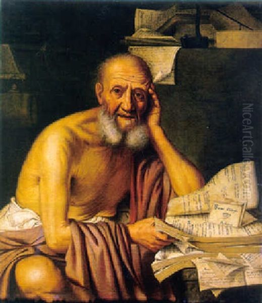 Socrates Oil Painting by  Caravaggio