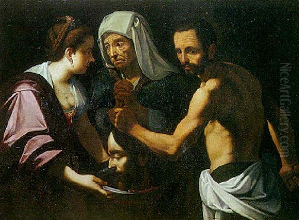 Decollation De Saint Jean-baptiste Oil Painting by  Caravaggio