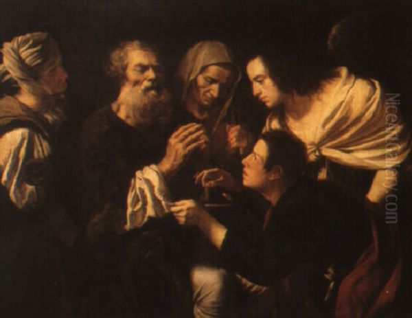 Tobias Heeling Tobit Oil Painting by  Caravaggio