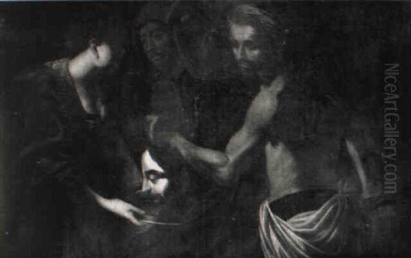 Salome Mit Dem Haupt Des Johannes Oil Painting by  Caravaggio