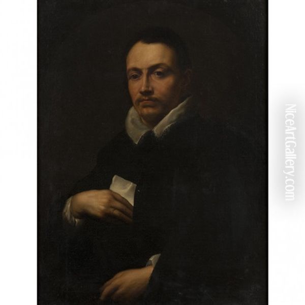 Portrait D'homme Oil Painting by Giovanni Bernardo Carboni