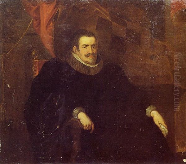 Ritratto Di Gentiluomo Oil Painting by Giovanni Bernardo Carboni