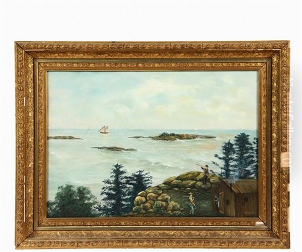 New Brunswick Coast Oil Painting by Norris Edgar Card