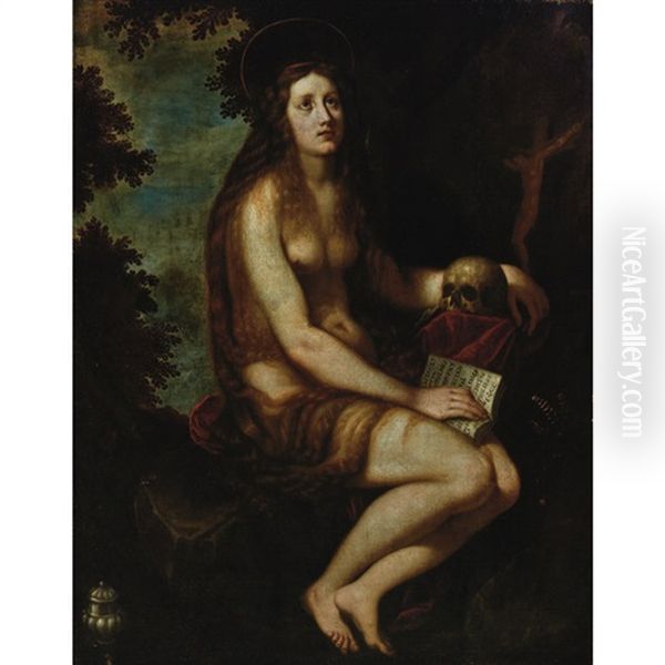 Penitent Magdalene Oil Painting by Lodovico (Il Cigoli) Cardi