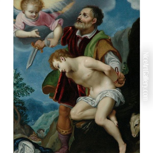 The Sacrifice Of Issac Oil Painting by Lodovico (Il Cigoli) Cardi