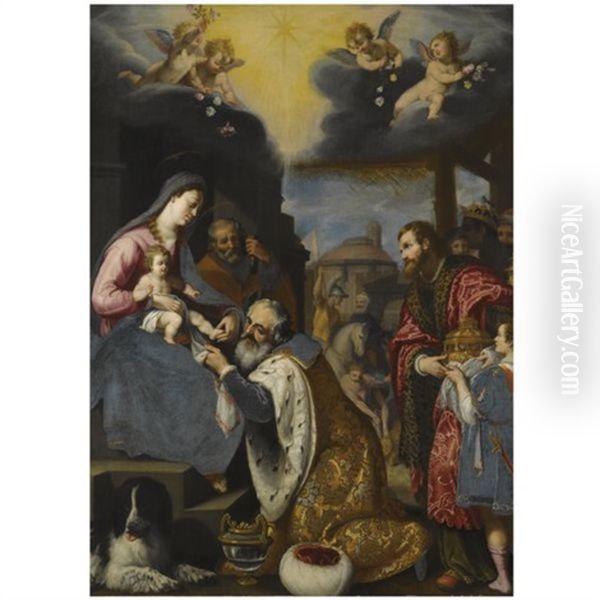 The Adoration Of The Magi Oil Painting by Lodovico (Il Cigoli) Cardi