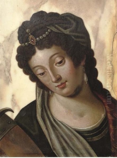 Saint Catherine Of Alexandria Oil Painting by Lodovico (Il Cigoli) Cardi