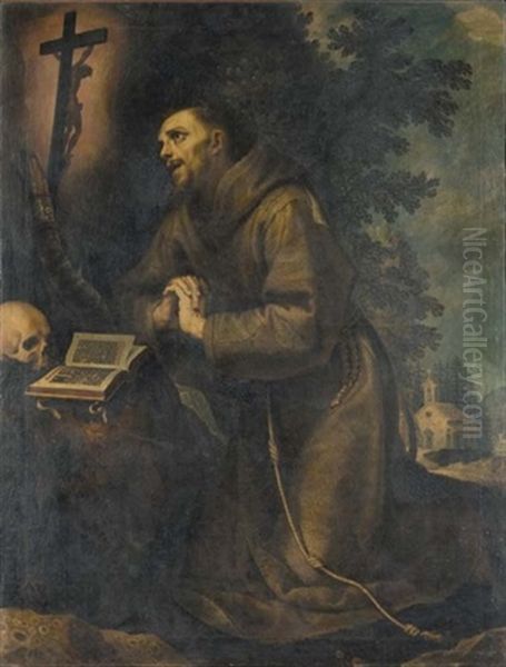 San Francesco D'assisi In Preghiera by Lodovico (Il Cigoli) Cardi