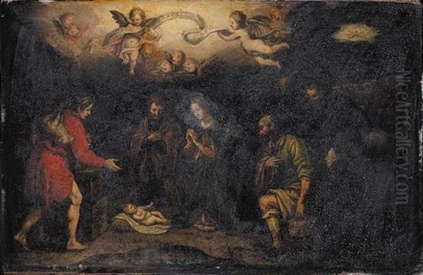 The Adoration Of The Shepherds Oil Painting by Lodovico (Il Cigoli) Cardi