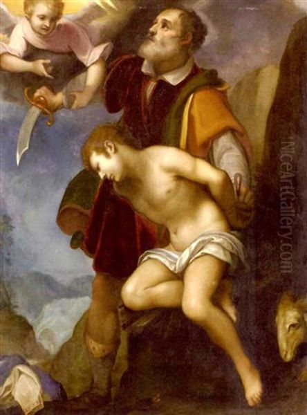 The Sacrifice Of Isaac Oil Painting by Lodovico (Il Cigoli) Cardi