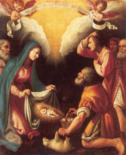 The Adoration Of The Shepherds Oil Painting by Lodovico (Il Cigoli) Cardi