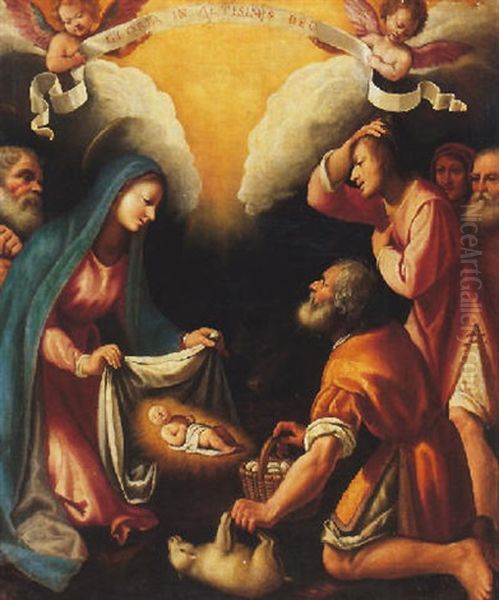 The Adoration Of The Shepherds Oil Painting by Lodovico (Il Cigoli) Cardi